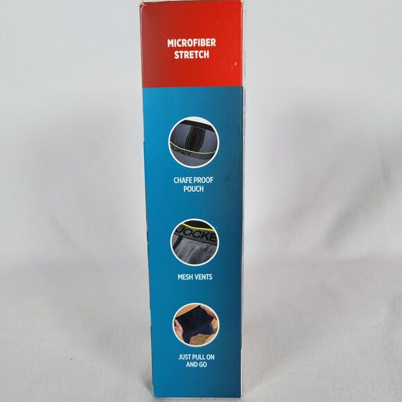 Jockey Mens 3 Pack Long-Leg Boxer Briefs Size Small Black Active Micro Stretch - Picture 2 of 5